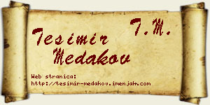Tešimir Medakov vizit kartica